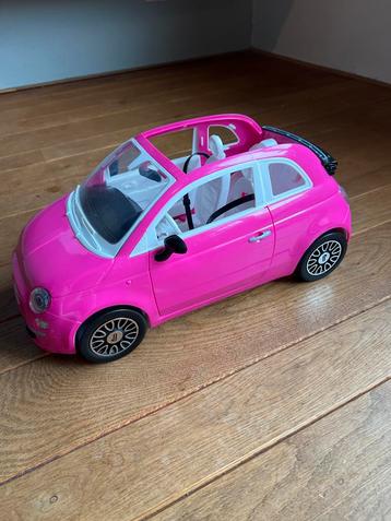Barbie Fiat 500 – roze cabrio in nette staat beschikbaar voor biedingen