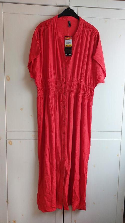 Wibra Casual Ladies lange jurk maat XL, Kleding | Dames, Jurken, Nieuw, Maat 46/48 (XL) of groter, Rood, Onder de knie, Ophalen of Verzenden