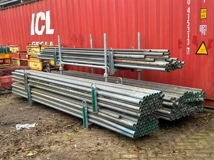 Nette gebruikte Steigerbuizen - 400 cm - 200 stuks - 48.3mm, Doe-het-zelf en Verbouw, Steigers, Gebruikt, Gevelsteiger, 2 tot 5 meter