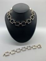 X700 Zeldzame vondt! Zilveren set Hans Hansen Denmark, Sieraden, Tassen en Uiterlijk, Antieke sieraden, Ophalen of Verzenden, Zilver
