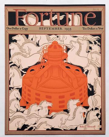 Art Deco cover Fortune September 1933 Antonio Petruccelli beschikbaar voor biedingen