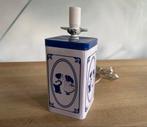 Schattige gerestylde ‘Delfts Blauwe’ blik lamp, Huis en Inrichting, Lampen | Tafellampen, Ophalen of Verzenden, Nieuw, Delfts blauw vintage restyle upcycle nostalgie