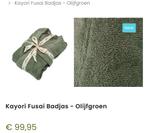 Kayori badjas XL type fusai lichtgroen / zacht olijfgroen, Dekbedovertrek, Ophalen of Verzenden, Zo goed als nieuw, Tweepersoons
