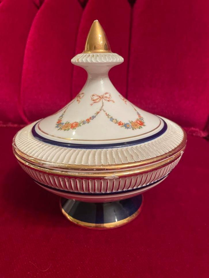 Vintage Jicas Esto Fior. Italy Bonbonnière, Antiek en Kunst, Antiek | Keramiek en Aardewerk, Ophalen of Verzenden