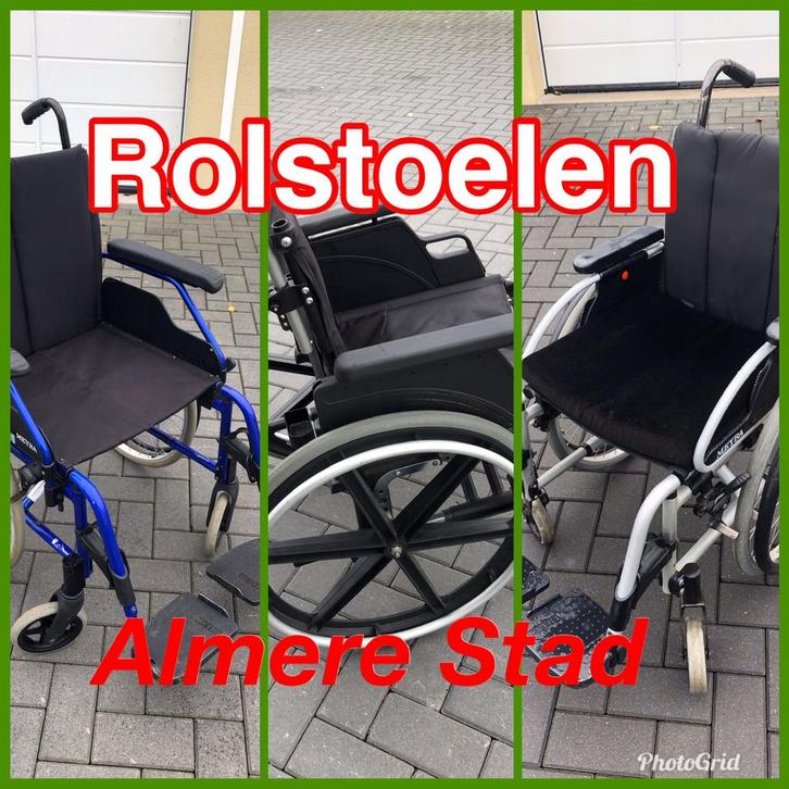 Rolstoelen Almere Stad altijd 100 stuks op voorraad, Diversen, Rolstoelen, Zo goed als nieuw, Handbewogen rolstoel, Inklapbaar