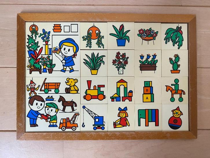 Rolf vintage puzzel, Kinderen en Baby's, Speelgoed | Houten speelgoed, Gebruikt, Ophalen of Verzenden