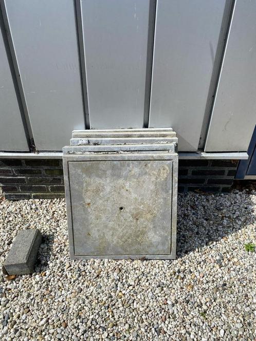 Betonnen platen van 50 x 50 x 5 cm, Tuin en Terras, Tegels en Klinkers, Zo goed als nieuw, Overige typen, Beton, Minder dan 5 m²