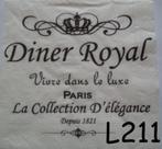 OPRUIMING servetten decoupage – diner royal L211 – 15x, Verzenden, Nieuw, Materiaal