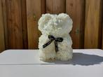 Ivoor witte rozen teddy beer NIEUW, Ophalen of Verzenden, Nieuw