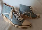 Dames sneakers met sleehak maat 37 jeansblauw, Blauw, Ophalen of Verzenden, Sneakers of Gympen, Zo goed als nieuw