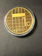 Goud gulden 2001 13,2 gram puur goud, Ophalen of Verzenden, Koningin Beatrix, 1 gulden, Goud