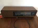 Grundig RF711 jaren 70 platte tafelradio bruin goede staat, Ophalen of Verzenden, Zo goed als nieuw, Radio