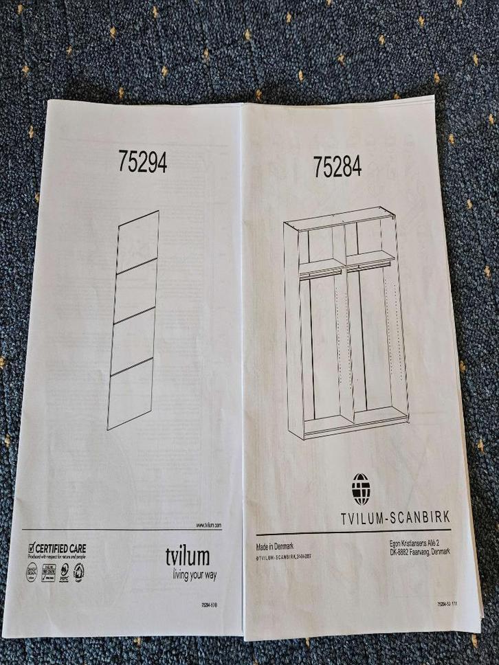 Kledingkast Tvilum Verona (Eiken), Huis en Inrichting, Kasten | Kledingkasten, Gebruikt, 150 tot 200 cm, 150 tot 200 cm, 50 tot 75 cm