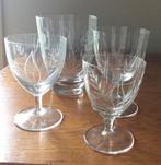 18 delig geslepen  glas servies uit de jaren 60 sixties, Glas of Glazen, Gebruikt, Ophalen of Verzenden, Glas