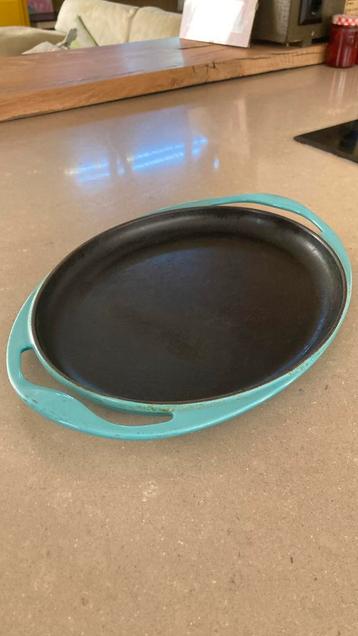 Le creuset gietijzeren platte grillpan inductie beschikbaar voor biedingen