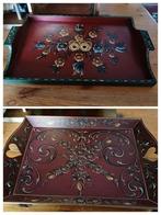 Hindeloopen dienblad rood en groen, Antiek en Kunst, Ophalen of Verzenden