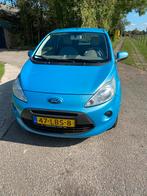 Ford Ka 1.2 51KW 2010 Blauw airco nette auto, Auto's, Voorwielaandrijving, 1242 cc, 4 cilinders, 840 kg
