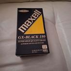 2x Maxell GX-BLACK E180 VHS cassettes, Alle leeftijden, Ophalen of Verzenden, Nieuw in verpakking, Overige genres