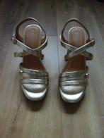 Hele mooie gouden sandalen / instappers / muiltjes maat 36, Blue Box, Overige kleuren, Zo goed als nieuw, Sandalen of Muiltjes