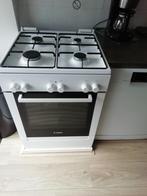 Bosch gasfornuis met elektrische oven, 4 kookzones, Vrijstaand, 85 tot 90 cm, Zo goed als nieuw