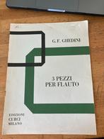 G.F. Ghedini - 3 Pezzi per Flauto, Muziek en Instrumenten, Bladmuziek, Gebruikt, Klassiek, Dwarsfluit of Piccolo, Ophalen of Verzenden