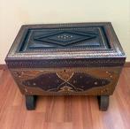 Mooie Libaneese kist met koperbeslag, Ophalen, Gebruikt