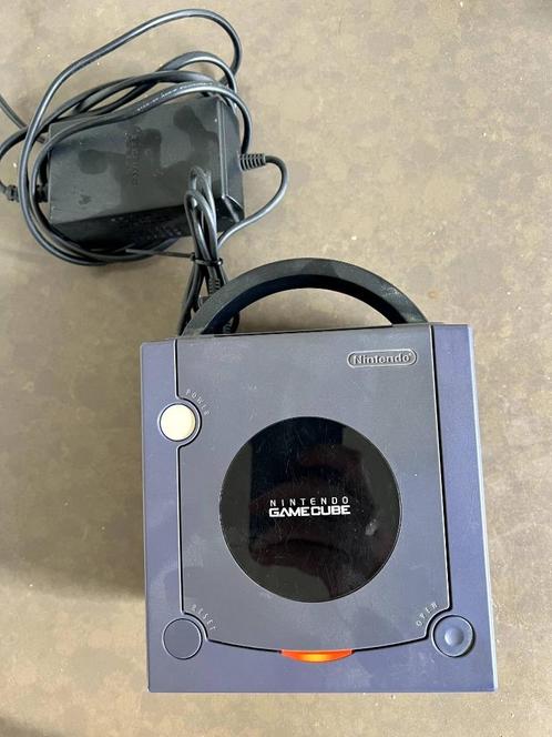 Paarse Nintendo Gamecube + Controller, Spelcomputers en Games, Spelcomputers | Nintendo GameCube, Gebruikt, Paars, Met 1 controller