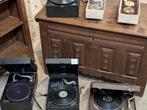 4 stuks oude koffer grammofoon samen €225., Ophalen, Gebruikt, Overige typen, Onbekend