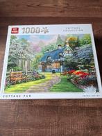 King puzzel 1000 stukjes Cottage collection Cottage pub, Ophalen of Verzenden, 500 t/m 1500 stukjes, Zo goed als nieuw, Legpuzzel