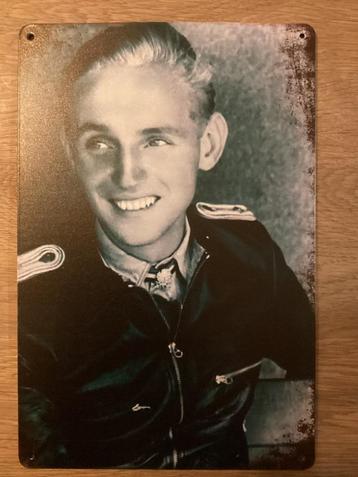 Wandbordje Luftwaffe piloot Erich Hartmann Duitsland beschikbaar voor biedingen