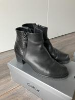 Gabor, zwart leren enkellaars met leuke krokoprint, Ophalen, Zwart, Gabor, Sneakers of Gympen