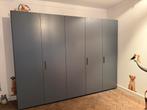 Porro design kastenwand in zeer goede staat kleur grijs,, Huis en Inrichting, Ophalen, 200 cm of meer, Met hangruimte, Zo goed als nieuw