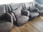 4 X Kinnarps Apollo, Ophalen, Zo goed als nieuw, Stof, 50 tot 75 cm