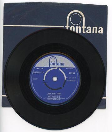 Single van the Allisons uit 1961 beschikbaar voor biedingen