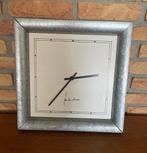Klok Jan de Bouvrie metaal, Ophalen of Verzenden, Gebruikt, Wandklok