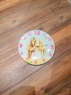 Leuke Klok met Paarden Afbeelding, Huis en Inrichting, Woonaccessoires | Klokken, Ophalen, Zo goed als nieuw, Analoog, Wandklok