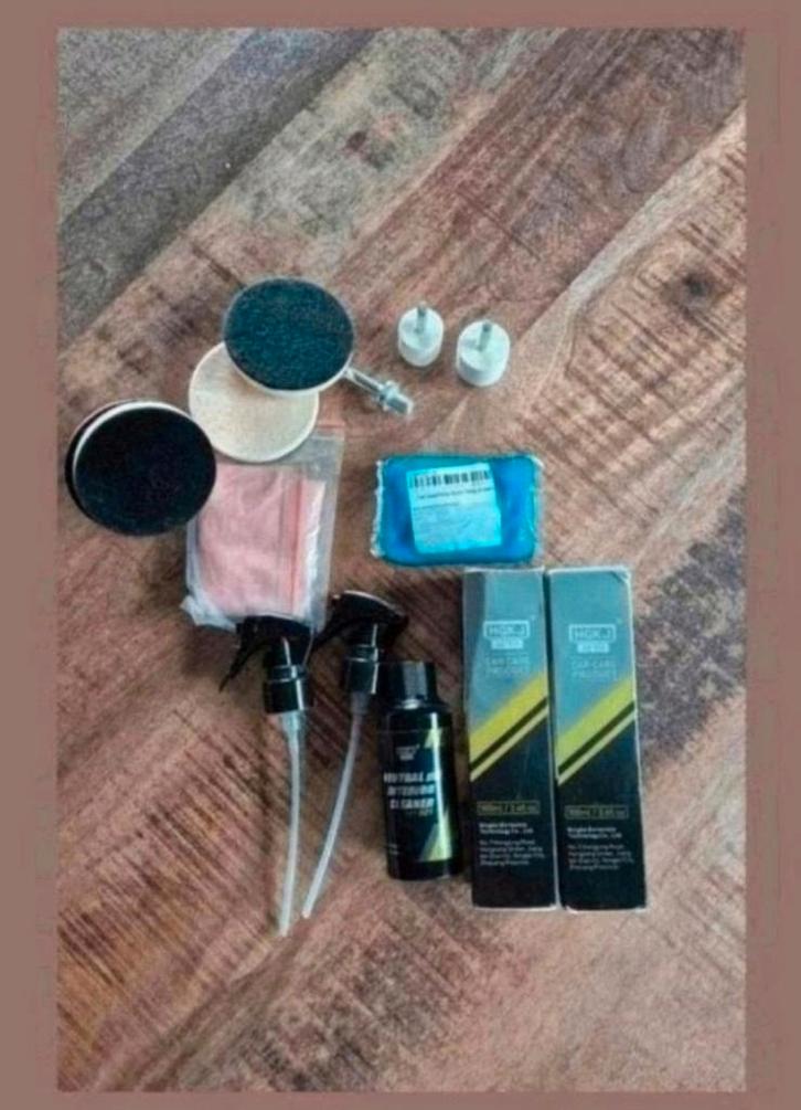 Nieuwe polijstset met interieur cleaner., Auto diversen, Onderhoudsmiddelen, Ophalen of Verzenden