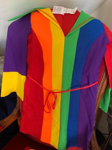 Regenboog jurkjes feest - carnaval kinderen  beschikbaar voor biedingen