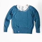 Vintage turquoise shirt, Ophalen of Verzenden, Gedragen, Maat 38/40 (M), Overige kleuren