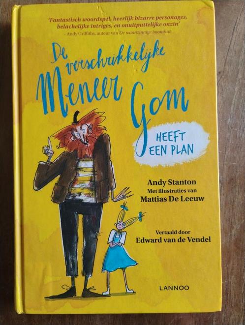 Andy Stanton - De verschrikkelijke meneer Gom heeft een plan, Boeken, Kinderboeken | Jeugd | onder 10 jaar, Gelezen, Ophalen of Verzenden