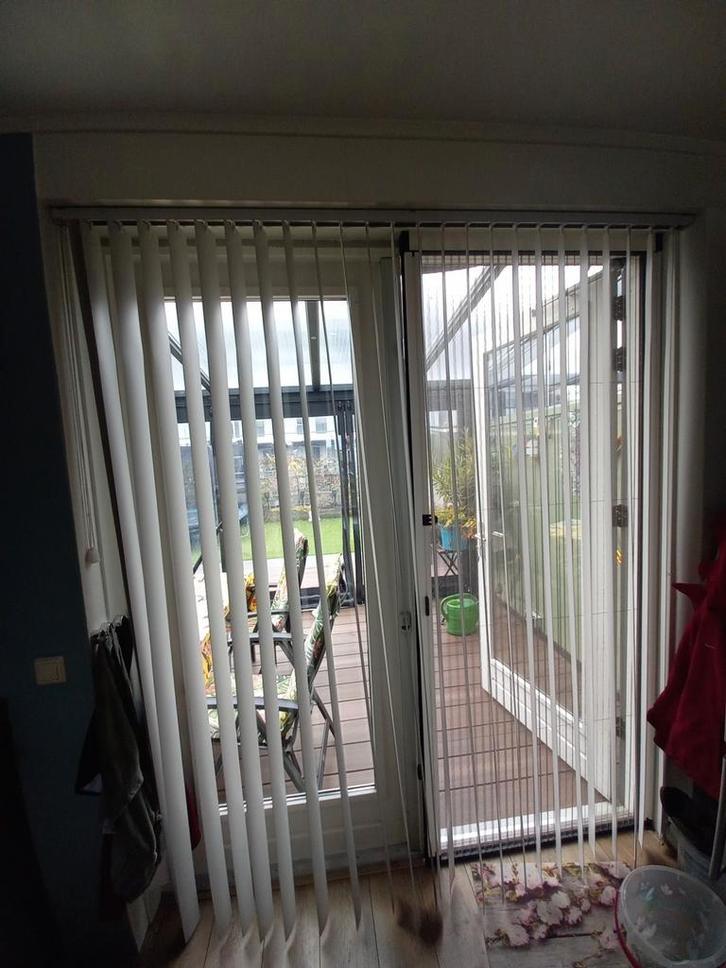 lamellen grijs/wit 198x233. mag ook losse lamellen, Huis en Inrichting, Stoffering | Gordijnen en Lamellen, Zo goed als nieuw