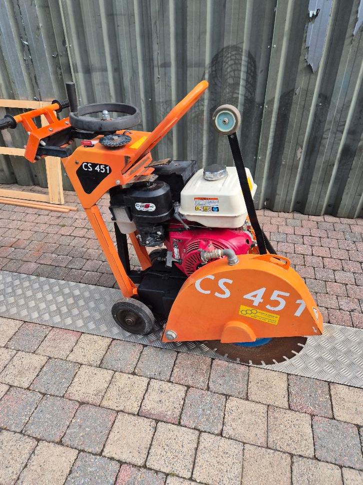 Norton Clipper CS451 vloerzaag, Doe-het-zelf en Verbouw, Motoren, Zo goed als nieuw, Benzinemotor, 1800 rpm of meer, Ophalen