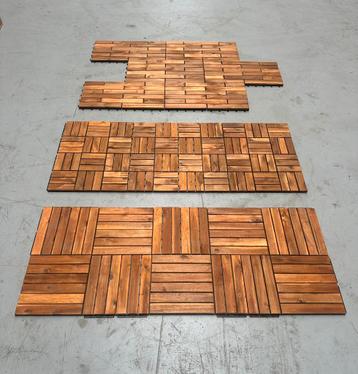 Acacia Houten Vlondertegels - IKEA Runnen - Balkon Tegels beschikbaar voor biedingen
