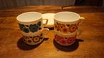 Vintage Arcopal Lotus Soepkommen met Bloemmotief (4 stuks), Huis en Inrichting, Keuken | Servies, Gebruikt, Keramiek, Ophalen of Verzenden