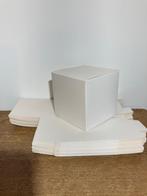 Witte kartonnen dozen (10X10x10 cm), Doos, Opvouwbaar, Minder dan 35 cm, Minder dan 50 cm