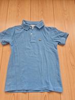 Polo t-shirt maat 128 Lacoste krokodil blauw, Kinderen en Baby's, Kinderkleding | Maat 128, Jongen, Ophalen of Verzenden, Zo goed als nieuw