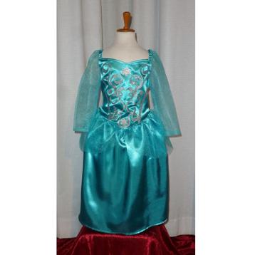 Nieuw ! Maatreeks 128 t/m 140 Mooie Blauwe Prinsessenjurk beschikbaar voor biedingen