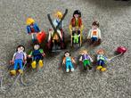 Playmobil Familie (9x) +kinderwagen +springtouw, Verzenden, Zo goed als nieuw, Los playmobil