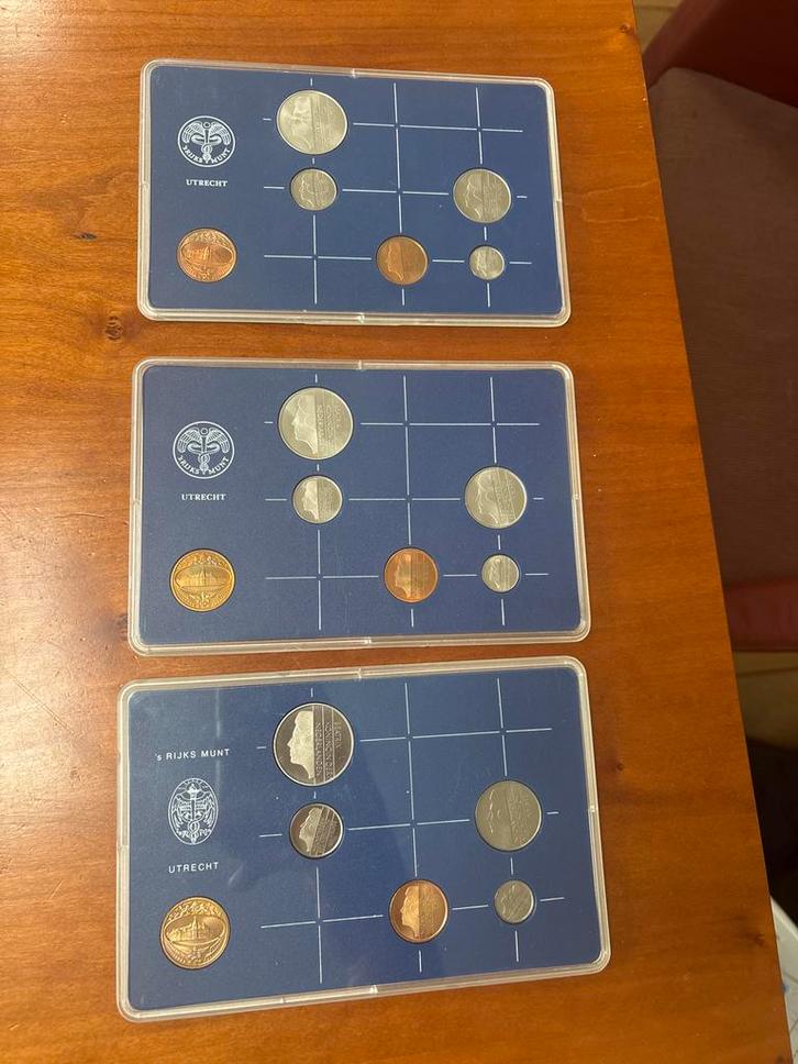 Nederlandse Muntsets 1982, 1985, 1986 - Complete Jaarsets, Postzegels en Munten, Munten en Bankbiljetten | Verzamelingen, Munten