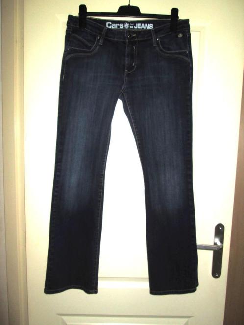 Xl-9 Cars jeans donkerblauw - maat 34/32., Kleding | Dames, Spijkerbroeken en Jeans, Gedragen, W33 - W36 (confectie 42/44), Blauw
